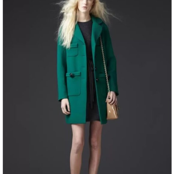 Orla Kiely Jackets & Blazers - Orla Kiely green wool coat UK 8, US 4/6